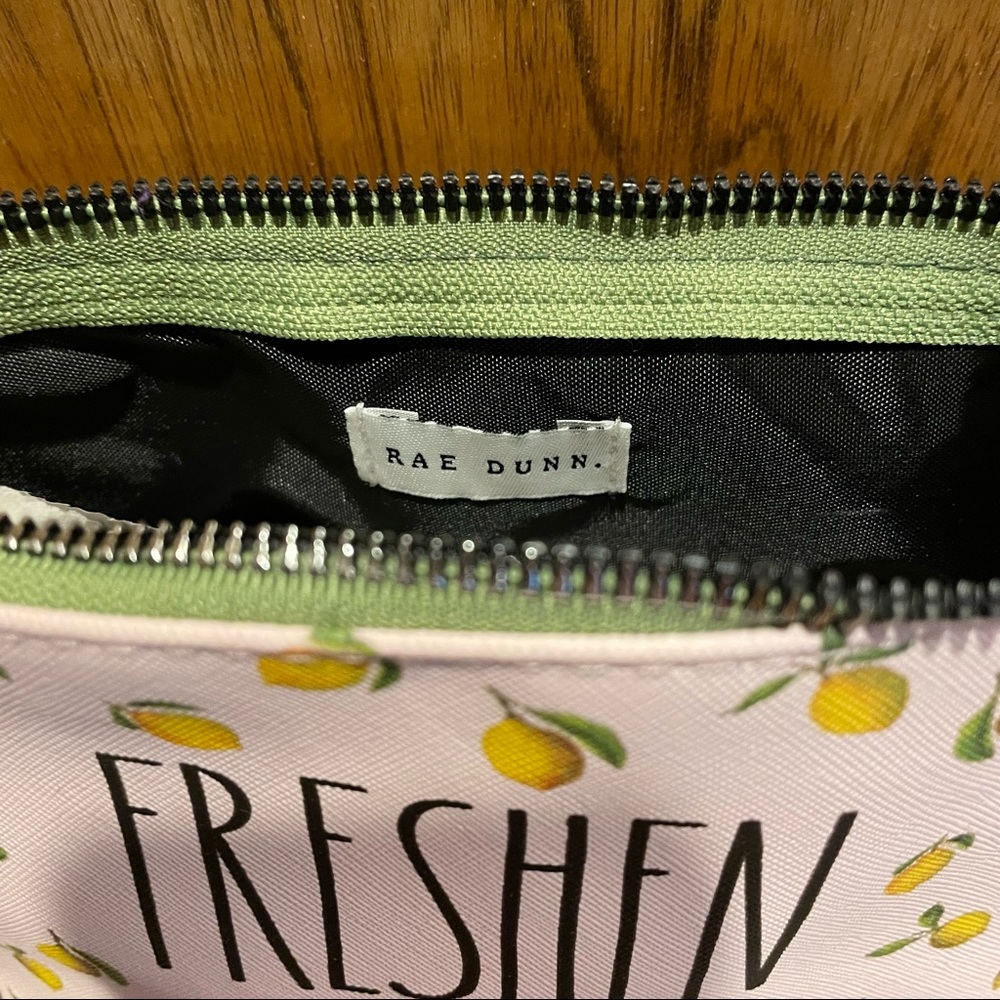 Rae Dunn FRESHEN UP Lemon Design Cosmetic or Makeup Bag BRAND NEW!! - Picture 3 of 3